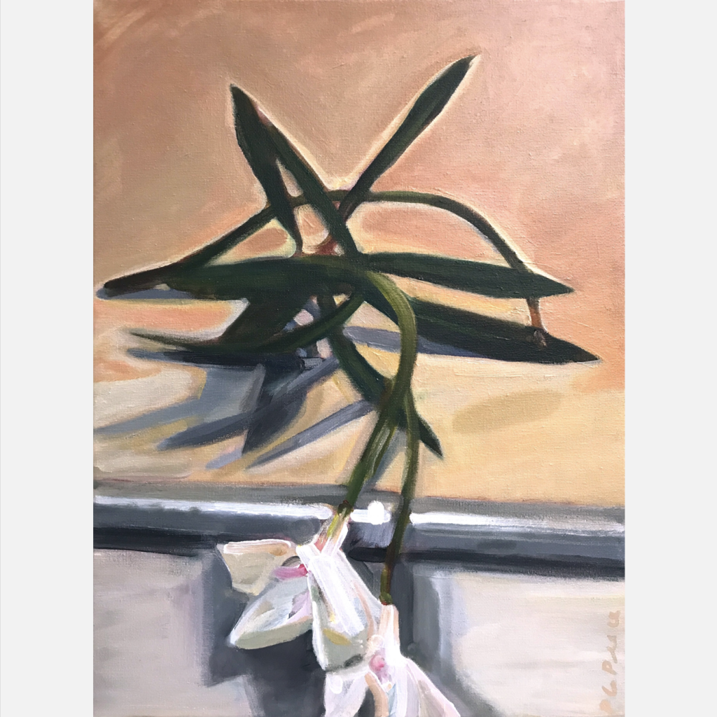 Stem at Table Edge Original Painting