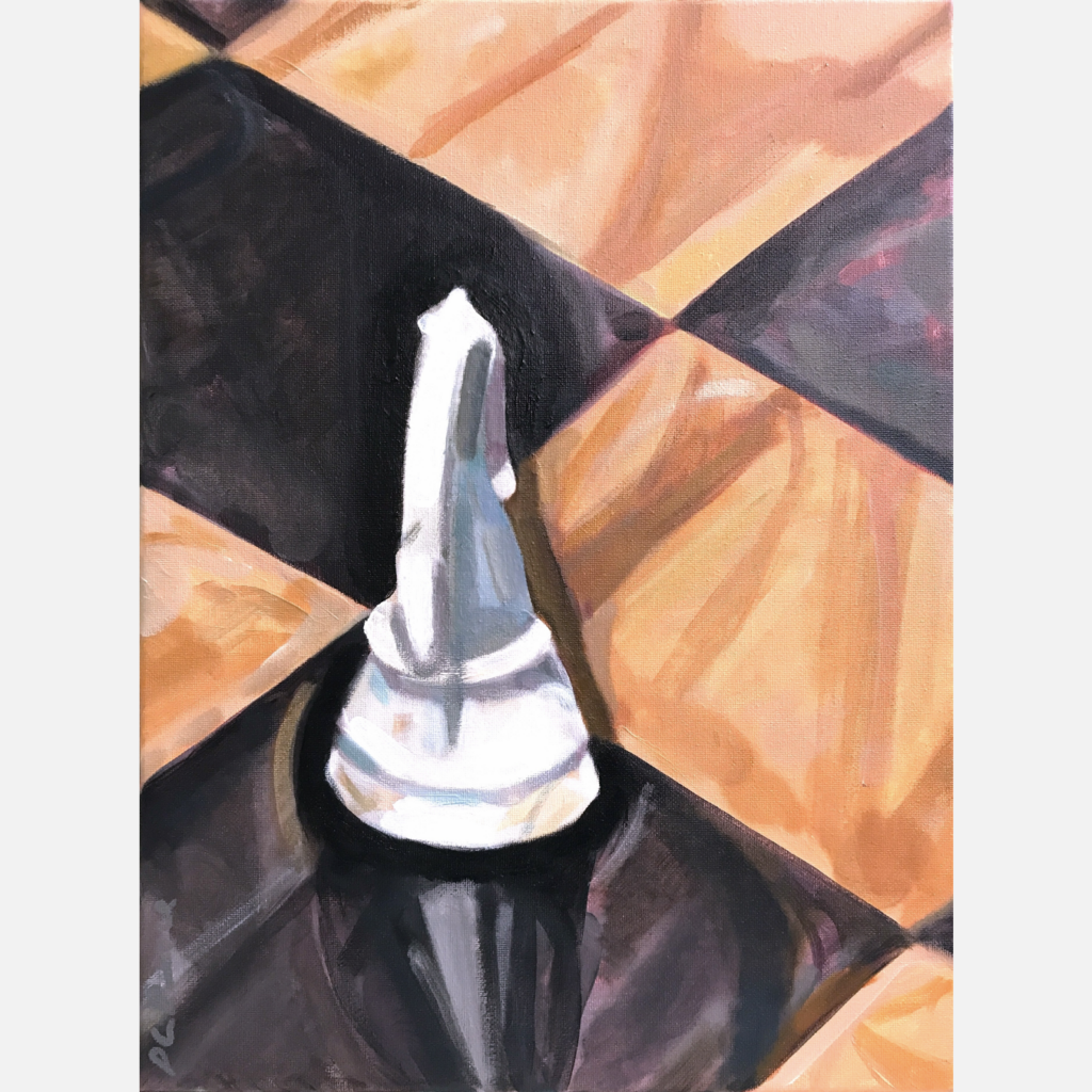 White Knight Original Painting